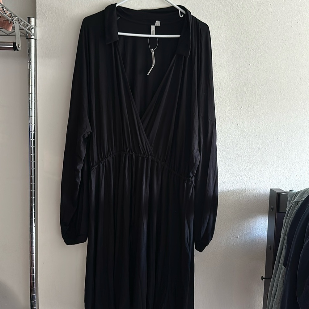 ASOS black long sleeve dress